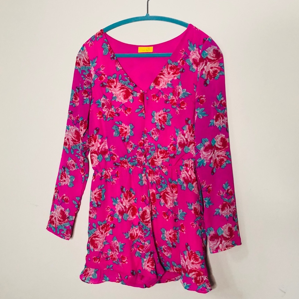 Dee Elle Floral Romper Sz M